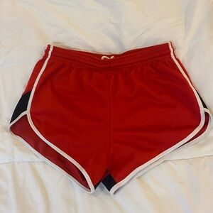 Women's Red Athletic Shorts